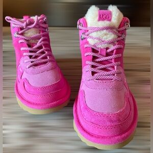 UGG® Highland Hi Heritage Sneaker - Little Kid / Big Kid - Raspberry Sorbet